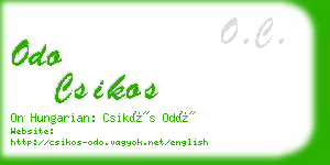 odo csikos business card